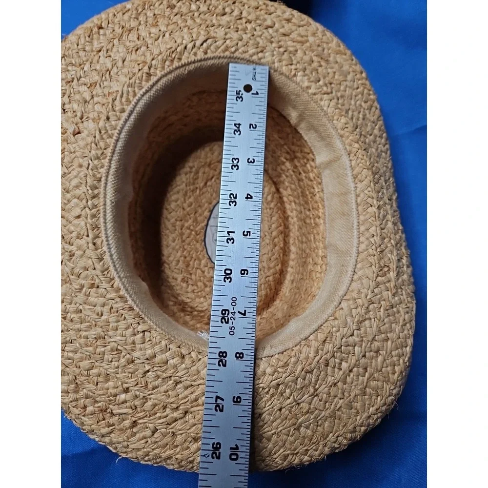 SUMMER CLUB Australia Hat Straw Wide Brim Sun Blocker Beach Coastal Size Large‎
